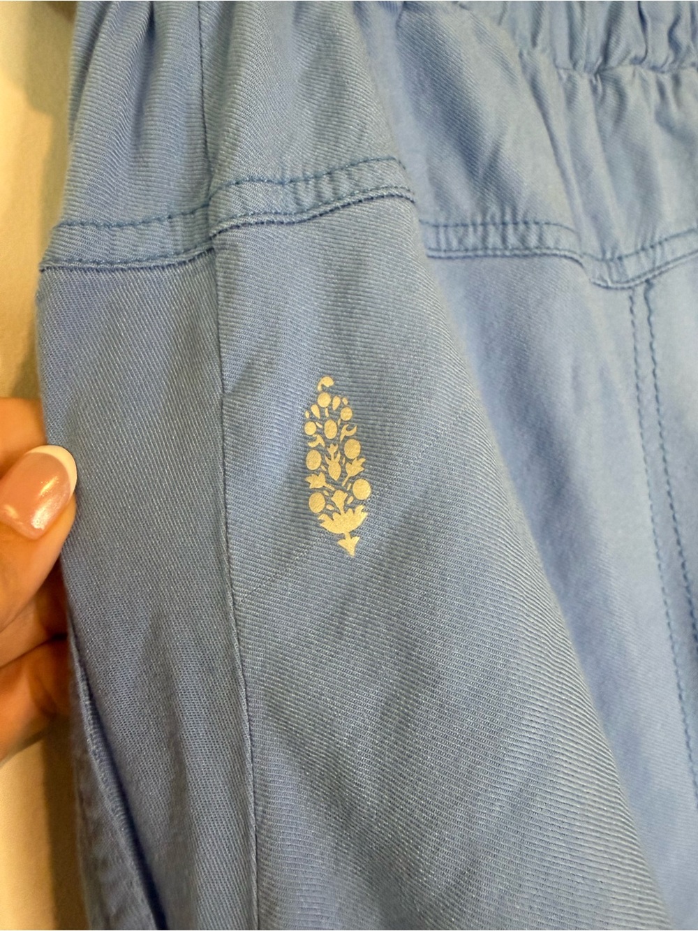 Free People Blue Harem-Style Bottoms - Picture 7 of 10